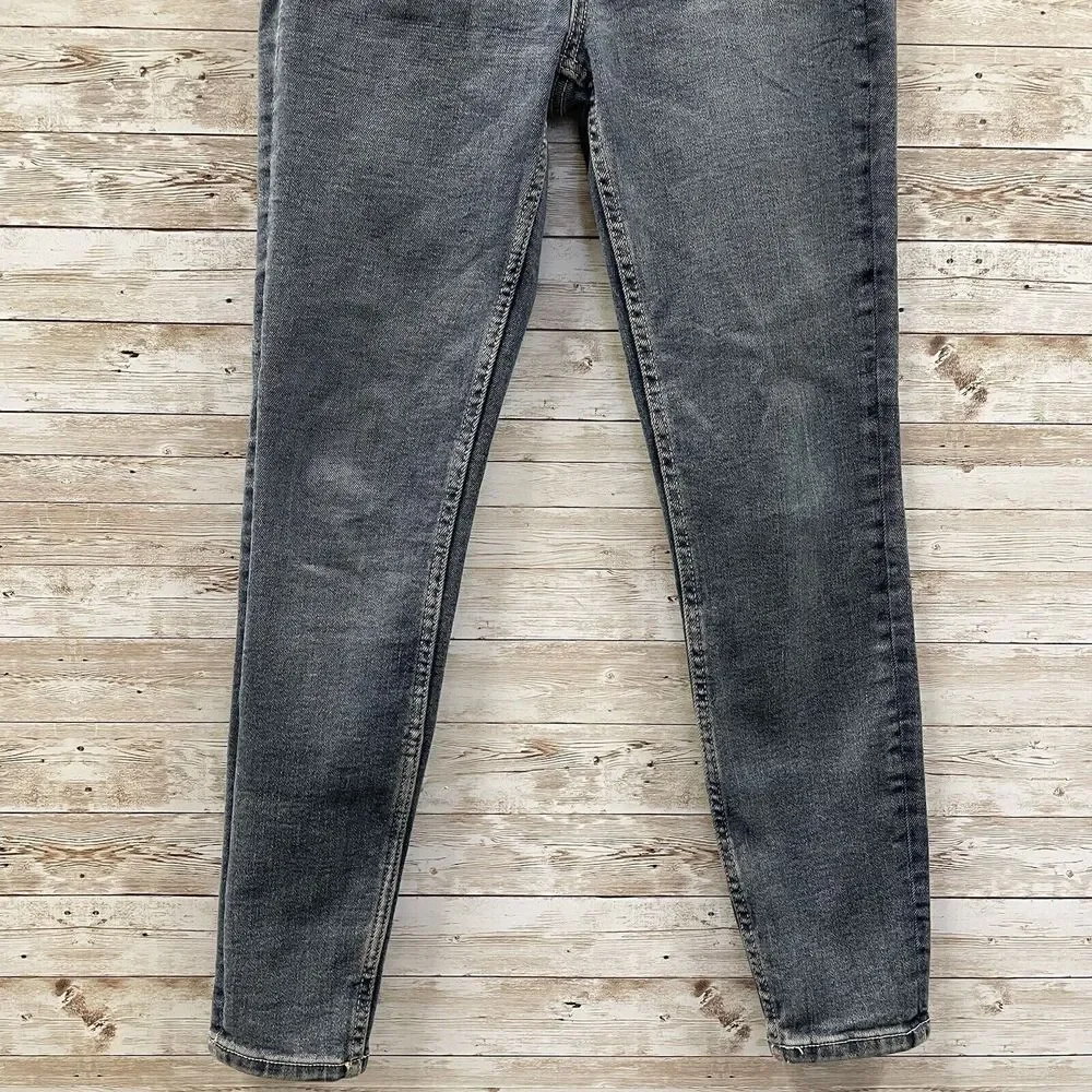 Zara Womens Size 4 Jeans Denim Blue Skinny Ankle Slim 5‎ Pocket Pants Zippered